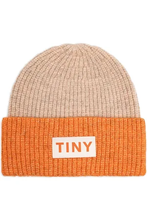 Tiny Cottons Logo-patch ribbed beanie
