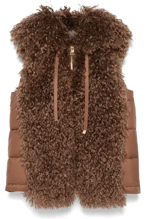 D.EXTERIOR Faux-shearling detail gilet