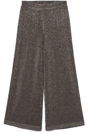 D.EXTERIOR Lurex wide-leg trousers