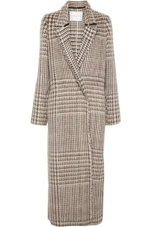 FORTE FORTE Houndstooth-pattern coat