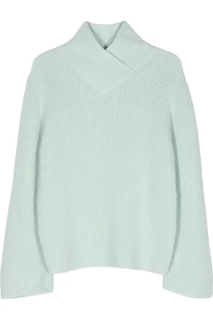 FORTE FORTE Crossover-neck chunky-knit jumper