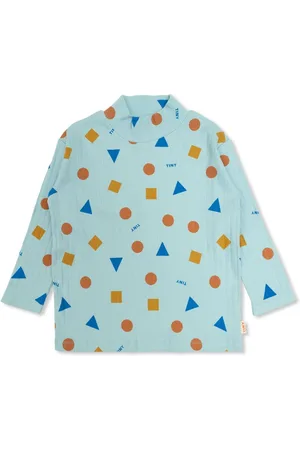 Tiny Cottons Geometric-print top