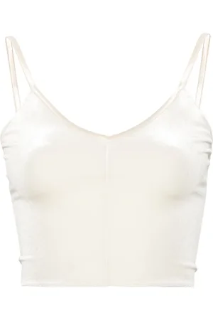 FORTE FORTE Sleeveless velour crop top
