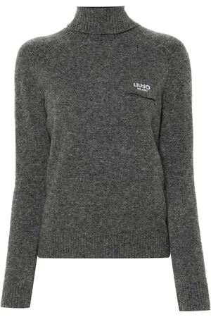 Liu Jo Logo-embroidered sweater
