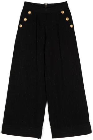 Balmain Pleat-detail wide-leg trousers