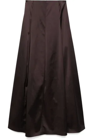 GENNY Satin maxi skirt