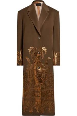 Etro Metallic print coat