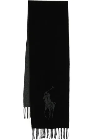Ralph Lauren Fringed logo-print scarf