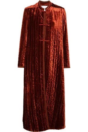 FORTE FORTE Single-breasted velvet coat