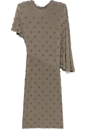 Stella McCartney Crystal-embellished midi dress