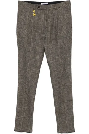 Manuel Ritz Plaid-check trousers