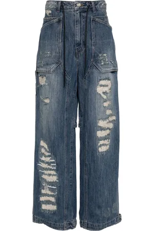 JUUN.J Distressed straight-leg jeans