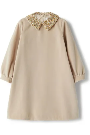 Il gufo Jewelled collar dress
