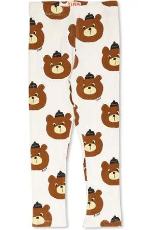 Tiny Cottons Bear-print leggings