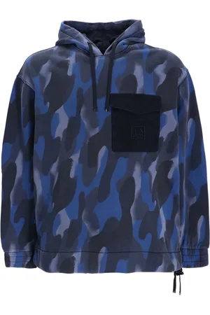 Armani Exchange Camouflage-pattern cotton hoodie