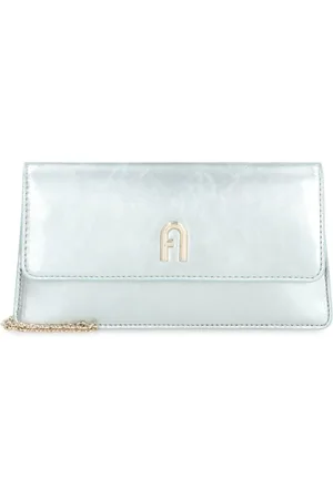 Furla Diamante leather mini clutch