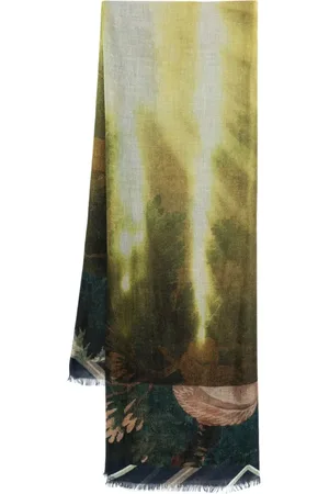 PIERRE-LOUIS MASCIA Illustration-print scarf
