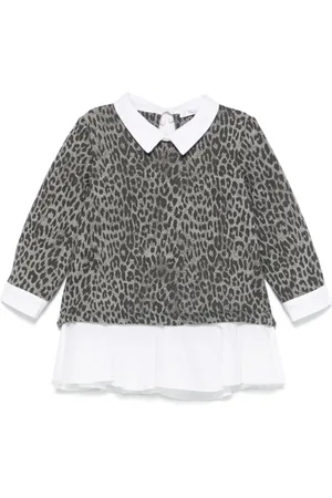 MISS GRANT Leopard-print dress