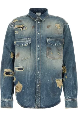 Vetements Distressed denim shirt