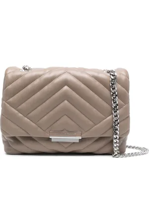 Armani Exchange Logo-plaque quilted shoulder bag