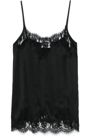 Ermanno Firenze Floral-lace tank top