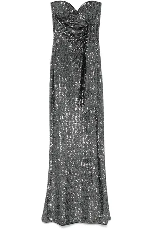 CHIARA BONI Sequinned maxi dress