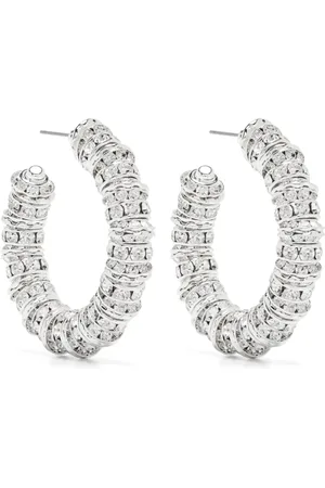 MAGDA BUTRYM Crystal hoop earrings