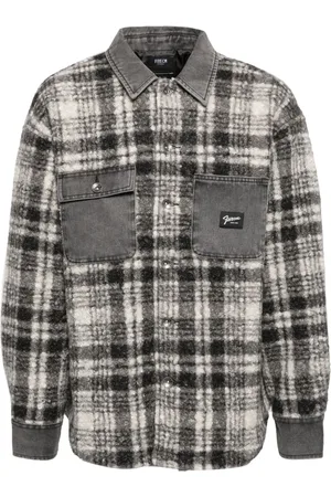 FIVE CM Tweed shirt jacket