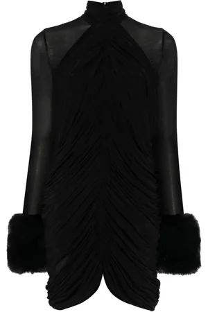 MAGDA BUTRYM Ruched high-neck mini dress