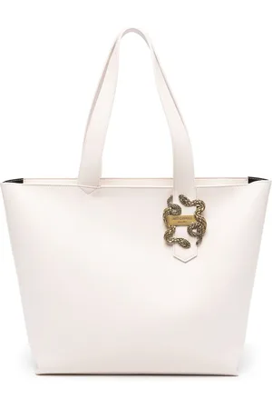 Roberto Cavalli Iconic Snakes-plaque tote bag