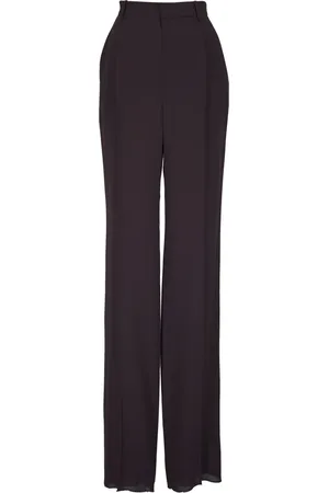 Saint Laurent Pressed-crease straight trousers
