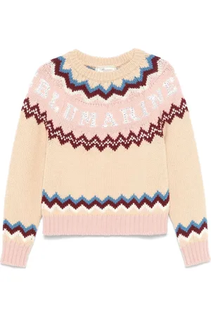 BLUMARINE Rhinestone-embellished wool sweater
