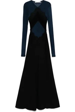 CHRISTOPHER ESBER Lace-detailed maxi dress