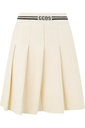 GCDS Knitted pleated skirt