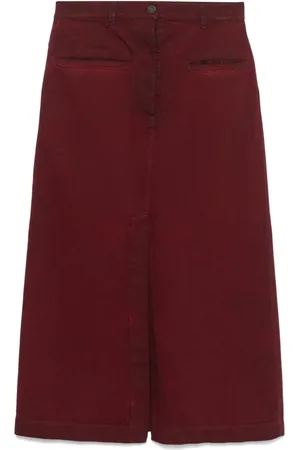 UMA WANG Denim midi skirt