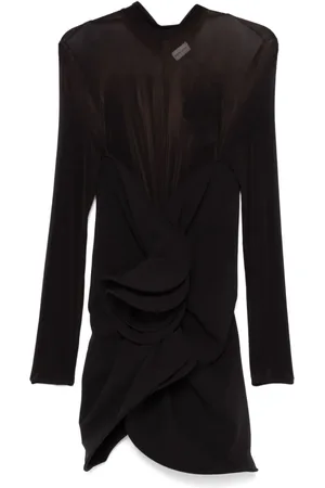 MAGDA BUTRYM Sculptural high-neck mini dress