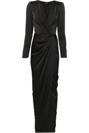 RHEA COSTA Satin gown