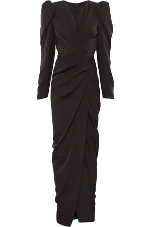 RHEA COSTA Belted gown