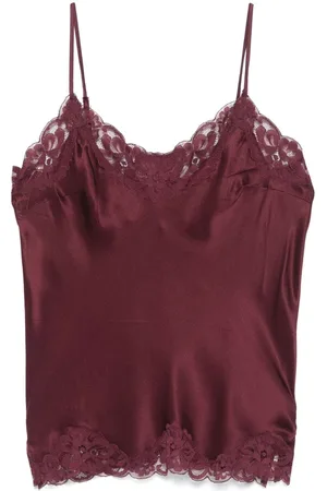 Gold Hawk Lace-trim camisole