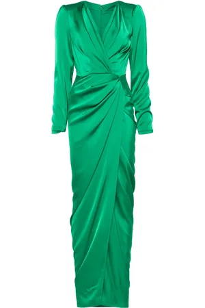 RHEA COSTA Satin gown