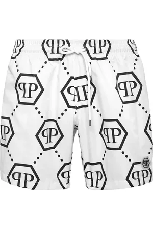 Philipp Plein Monogram pattern swim shorts