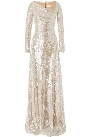 GENNY Sequin-embellished maxi dress