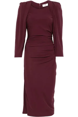 Elisabetta Franchi Side-zip jersey midi dress