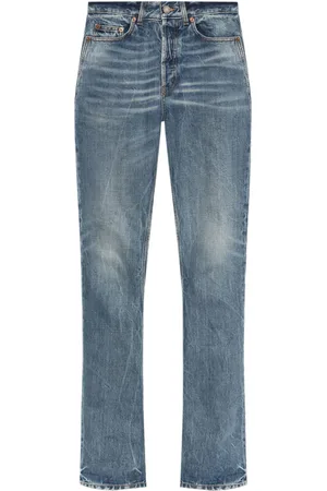 Saint Laurent Logo-patch straight jeans