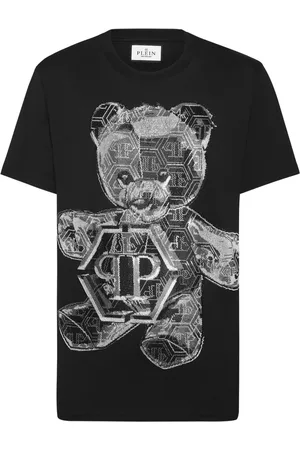 Philipp Plein Teddy Bear-appliqu?? cotton shirt