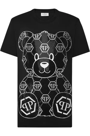 Philipp Plein Teddy Bear-appliqu?? cotton shirt