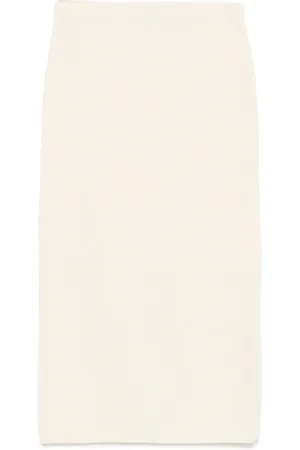 THEORY Ribbed midi skirt