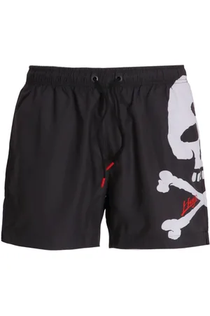 HUGO BOSS Graphic-print swim shorts
