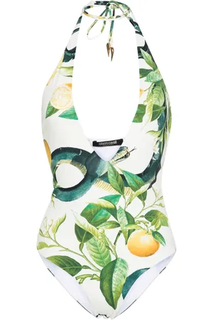 Roberto Cavalli Lemon-print one-piece swimsuit