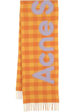 Acne Studios Check-pattern wool scarf
